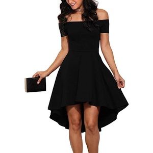 Off the shoulder skater dress